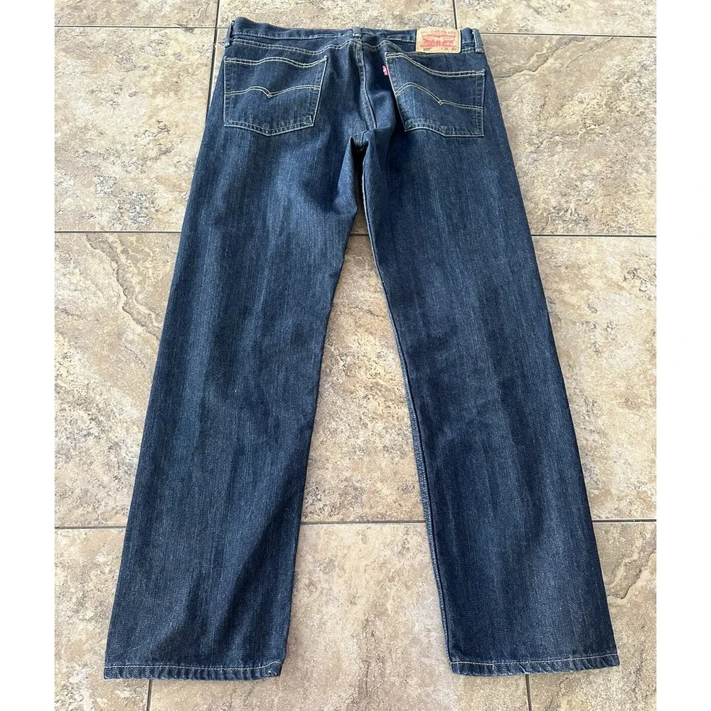 Levis Jeans 505 Waterless Men 36x32 Blue Straight Leg Casual Classic Fit 36X31
